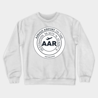 Airport code AAR AARHUS Crewneck Sweatshirt